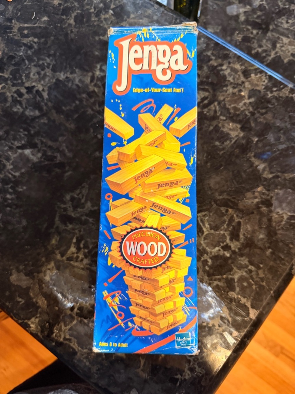 Jenga vintage collectors Wooden Block Stacking Game - Blue Box
